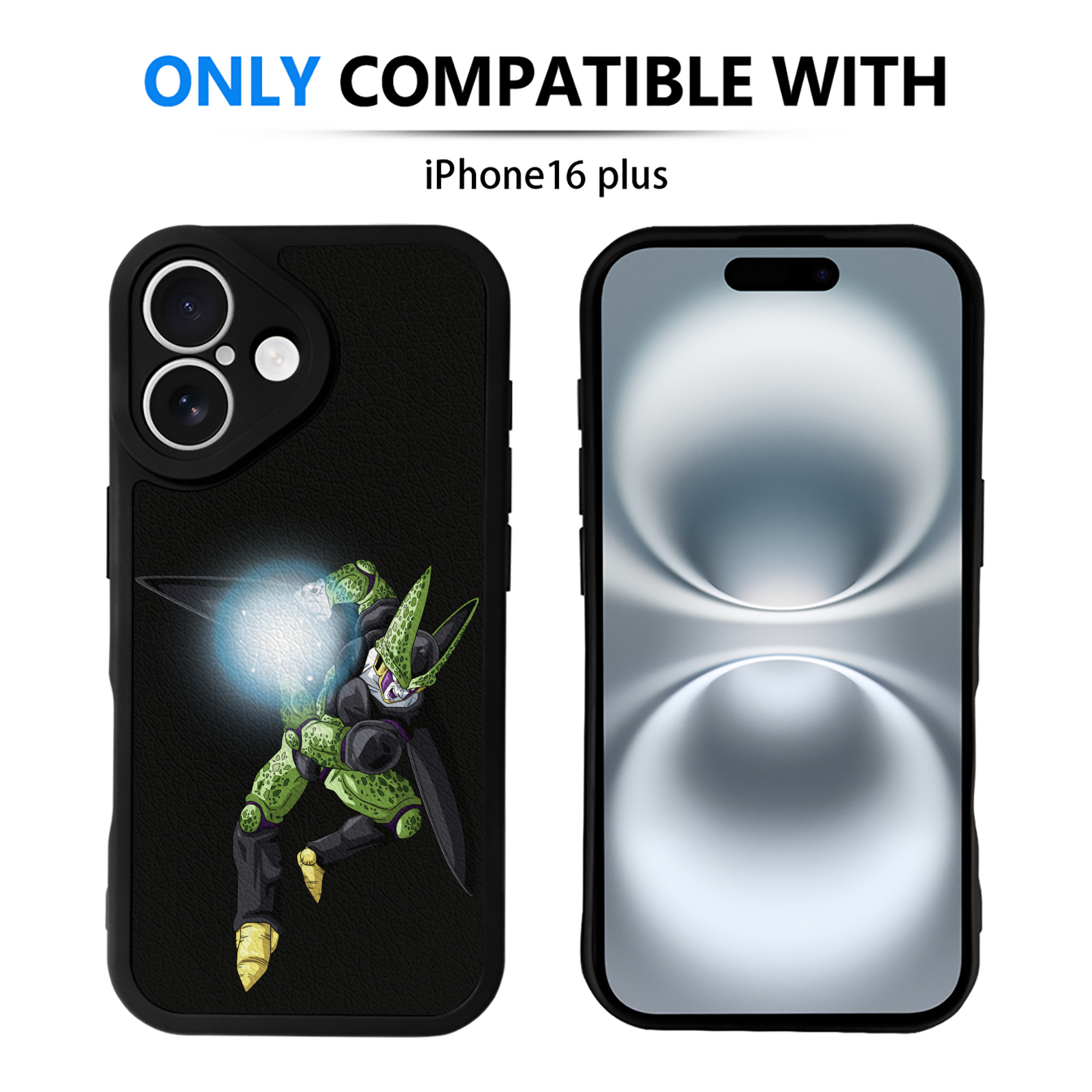 （画像用） ドラゴンボール セル DRAGON BALL Cell 【iPhone 16シリーズ対応】シリコンスマホケース（レザー調） 材質：シリコン